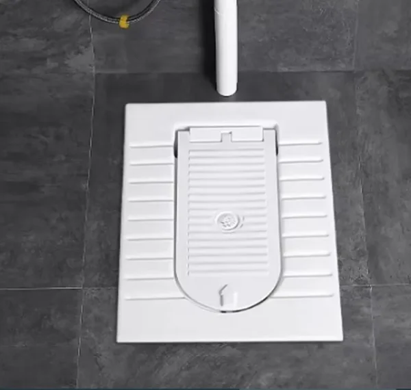 Custom Squatting Pan Ceramic Squat Toilet with Cover Plate2