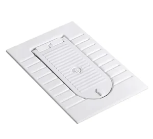 Custom Squatting Pan Ceramic Squat Toilet with Cover Plate3