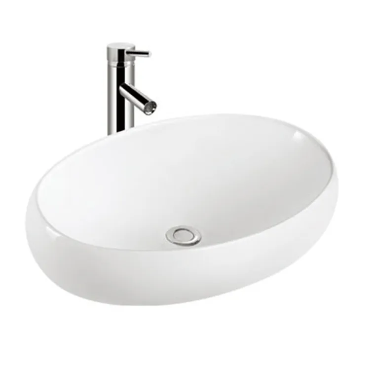 Wholesale Countertop Basin Artistic Oval Ceramic Sink1