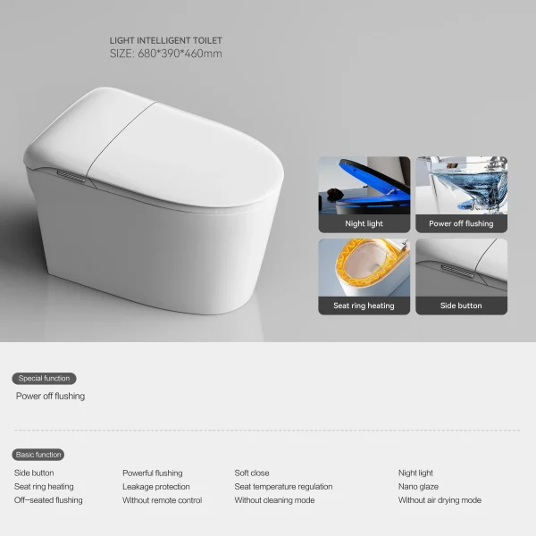 Wholesale Modern Smart Toilet Integrated Bidet Function