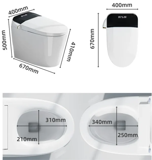Wholesale Smart Bathroom Toilet Luxury Design with Digital Display4
